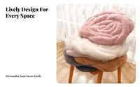 Thickened Padding Blossom Shaped Cushion Non-Slip Bottom Luxurious Flower Seat Pad Soft & Comfortable for Office Workers, Students, Bedroom
