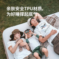 挪客游梦拉丝内置泵充气床垫户外露营气垫床打地铺家用全自动气垫.