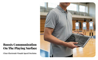 Single-Press Erase Electronic Basketball Board Lock Screen Function LCD Basketball Coach Board Lightweight and Portable for Courtside