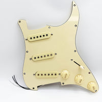 Prewired Pickguard Single Coil Loaded Pickguard 3 Ply for Guitarists