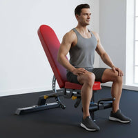 Dumbbell Bench Heavy Duty Steel Frame Sit up Bench Thick Padded Cushion Fitness Equipment for Home Gym