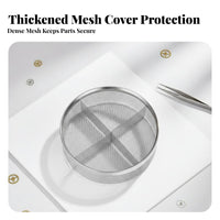 Stainless Steel Watch Washing Basket Easy to Clean Watch Parts Cleaning Basket Divided Parts Cleaning Tray Secure Lid