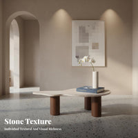 Wabi-Sabi aesthetic Accent Coffee Table Minimalist Design Irregular Accent Piece distinctive Shape Living Room Furniture Organic Form for Interior Designers, Apartment Dwellers, Homeowners, Bstandique Hotel, Small Spaces, Lounge Area, Office