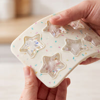 Star-Shaped Silicone Ice Cube Tray for Summer Drinks