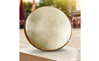 Hand Gong Brushed Gong with Mallet Convex Percussion for Schools, Lion Dance