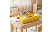 Toy Bus with Buttons Interactive Busy Board with Handle Sensory Toy with Buttons Tactile Busy Board with Lights Tabletop