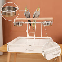 Bird Play Stand Compact Tabletop Bird Stand Stable Pet Supply for Parakeets