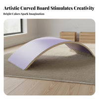 Sensory Training Wooden Balance Board Improves Core Strength Kids Wobble Board Natural Wood Child-Centered Rocker Unrestricted-Ended Play for Toddlers