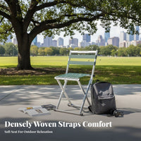 Foldable Design Pocket journey Stool Easy to Carry Collapsible Camp Stool Lightweight Folding Seat Space-Saving for Commuters, journeyers, Train Station, Waiting in a line, Outdoors, Camping