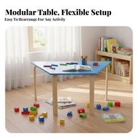 Kindergarten Table Commercial Grade children's Craft Table Modular Kids Desk for Preschoolers, Parents, Preschool Learning Space, Daycare, Playroom