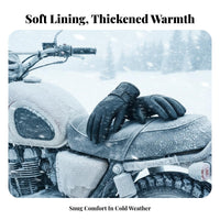 Fleece Lined Touchscreen Gloves Warm Cold Weather Cycling Gloves Windproof Wind-Resistant for Adults, Motorcycle Riding