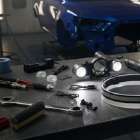 Adjustable Mount Paint Illumination Lamp Portable Tool Accessory for Auto Body Painters, Garage, Workshop