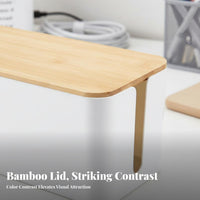 Power Strip Organizer Box Dustproof Cable Management Box Minimalist Design Power Strip Cover for Living Room