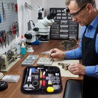 Watch Repair Tool Kit Complete Watch Repair Kit Portable for Replacement, Strap Adjustment