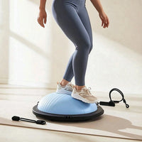 Non-Slip Foldable Balance Device Portable Half-Round Balance Device Compact Exercise Equipment Stable for Fitness Enthusiasts, Core Training