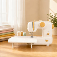 Built-in Work Area Automatic Threading Sewing Machine Foot Pedal Electric Sewing Machine Large Stitch Selector Portable Stitcher Compact