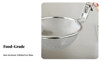 Fine Mesh Hot Pot Skimmer Spoon Easy to Clean Stainless Steel Food Strainer Multi-Purpose Skimmer Ladle Heat Resistant