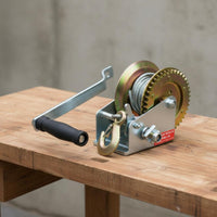 Steel Cable Winch Lockable Hand Crank Gear-Driven Winch Driven Hardware for Marine