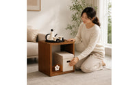 Single-Cube Bookshelf Compact Open-Faced Storage Cabinet Modern Style Bookcase
