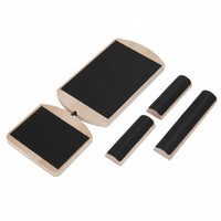 Wooden Balance Board Core Strength Building Adjustable Balance Board Portable Wooden Foot Stretcher for Athletes