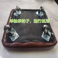 高绣花机软面板车万向轮换底线滑小车防缠绕胶轮高凳子轴承板车 4个单轴承轮子带螺丝