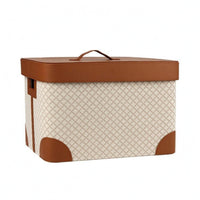Rectangular Lidded Basket Top Handle Lidded Storage Box Dustproof Lid Rectangular Storage Box for Laundry Room