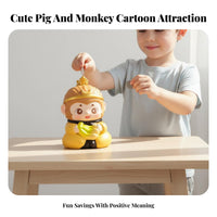 Cute monkey Shaped Piggy Bank Great Birthday Gift Cartoon Storage Box Large Capacity Kids' Room Decor for Children