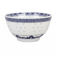 Chinese Type Dessert Bowl Colorfast Blue and White Pattern Bowl Thickened Material Tableware for Restaurant