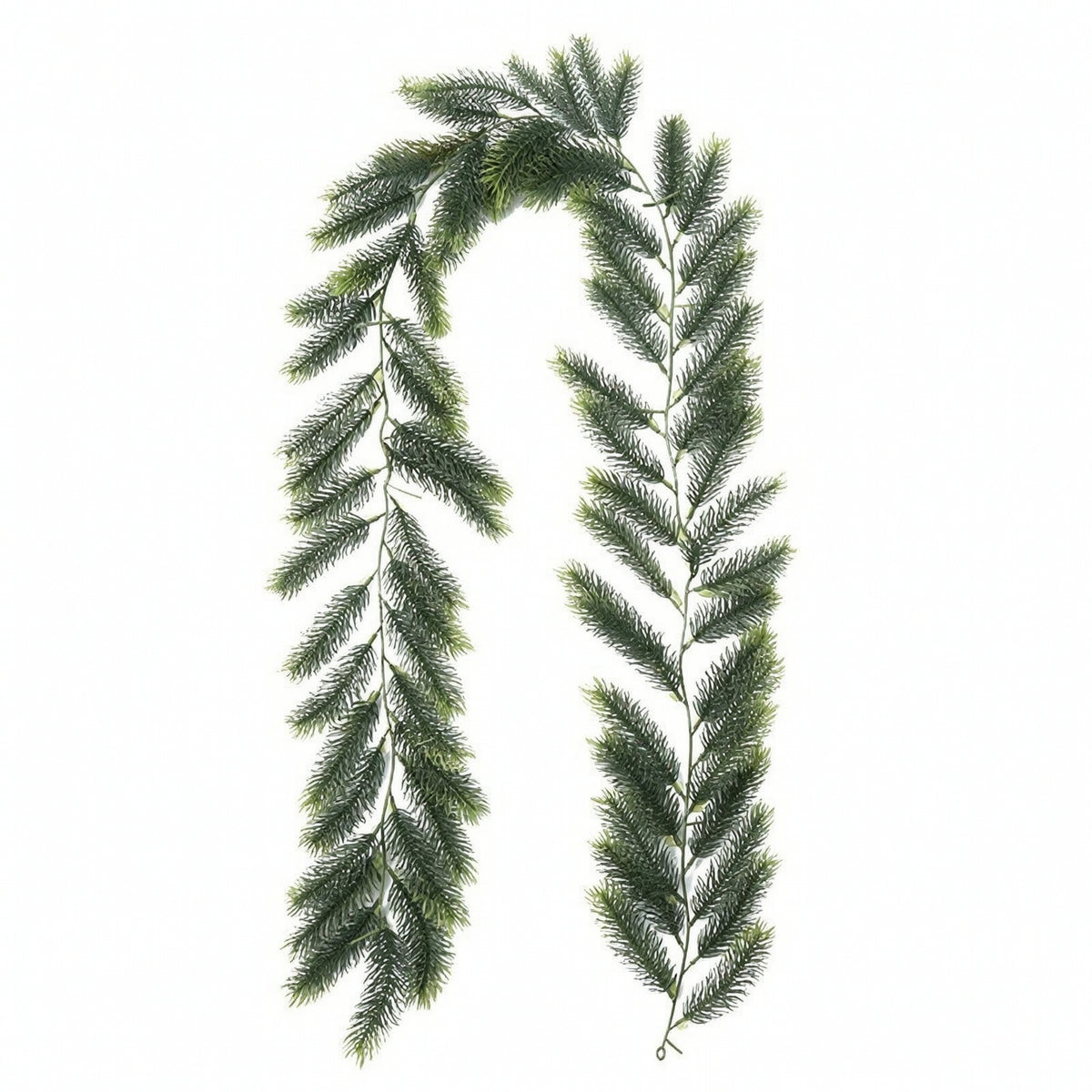 Artificial Pine Cypress Christmas Garland PE Vine with Pine Needles for Door Hanging