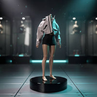 1:6 Scale Jacket Trendy Design Female Figure Hooded Jacket Zipper Details 12 Inch Doll Coat for Customizers, Collectors, Diorama Building