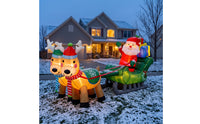 Light-up Santa Sleigh with Reindeer