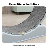 noiseless Operation feline jogning Wheel Promotes Fitness Pet Exercise Machine Sturdy Design Feline Activity Toy Large Size for Indoors, Apartment, Living Room, Playroom