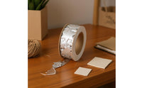 Printed Pattern Silver Ribbon Roll Stars and Helmets Football Print Ribbon Shiny Craft Supply 25 Mm Wide