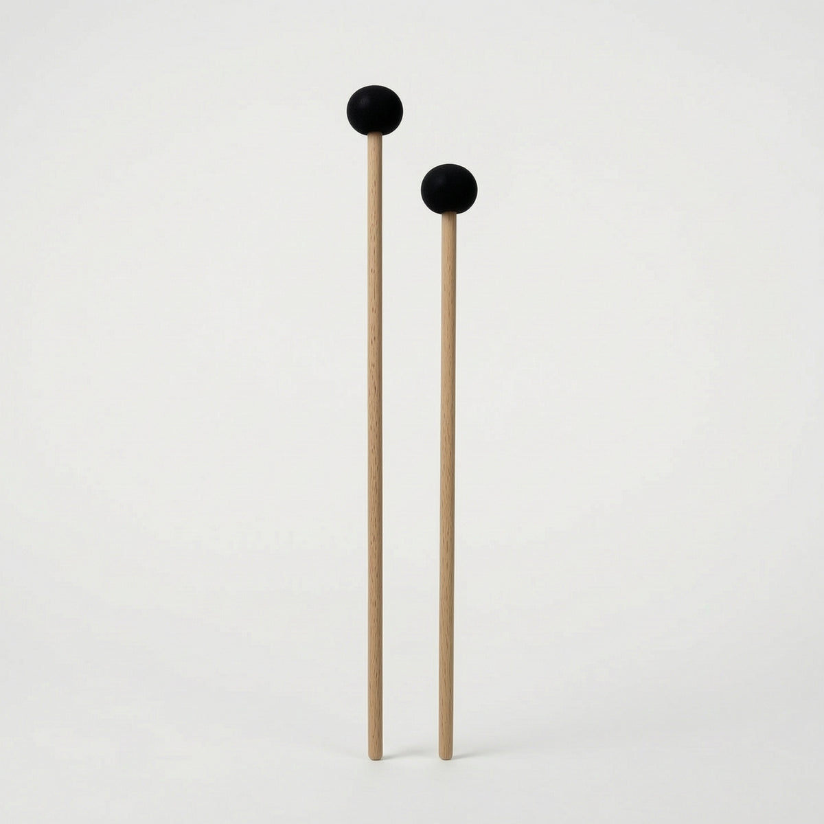 Slender Mallets with Wooden Shafts Straight Mallets with Flat Heads Long-Lasting Percussion Sticks Wear-Resistant for Marching Band
