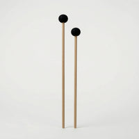 Slender Mallets with Wooden Shafts Straight Mallets with Flat Heads Long-Lasting Percussion Sticks Wear-Resistant for Marching Band