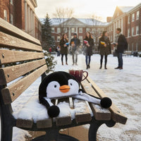 Warm Penguin Earflap Hat Cute Design Penguin Hat Windproof Creature Character Hood Ear Protection for Women, Teens, Cycling, Outdoor, Cold Weather