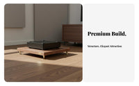 Single Tier Amplifier Stand Solid Wood Construction High-Fidelity Equipment Shelf Mortise and Tenon Joint Stereo Component Rack for Audiophiles