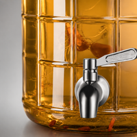 Glass Fermentation Jar with Spigot for Wine, Fruit, and Pickles
