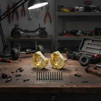 2 Pieces Brass Bridge Housing Weight Adds Stability RC Crawler Axle Weight Easy to Install Crawler Wheel Counterweight for Rock Crawling