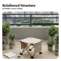 Portable Fishing Stool Easy Setup Outdoor Foldable Stool Multi-Use Foldable Fishing Chair for Tourists, Campers, Camping, Picnics, Beach