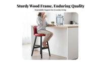 Modern Minimalist Design Upholstered High-Back Stool Sturdy Construction Counter Chair Ergonomic Design Seating Furniture Tufted Upholstery for Business Owners, Restaurant Guests, Cafe, Reception Desk, Kitchen Island, Office