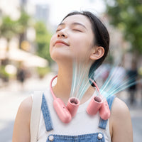 Portable Wearable Cooling Fan Adjustable Wearable Cooling Fan Personal for Journeyers, Outdoor Walks