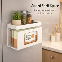 Wall Mount Holder for Apartment and Small Spaces, Space Aluminum Paper Towel Dispenser
