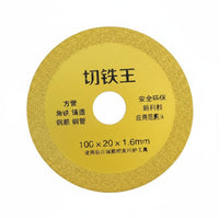 Brazed Iron Cutting Disc Crystalline Cutting Disc Angle Grinder Cut Away Wheel Long-Lasting Angle Grinder Wheel Heat Resistant
