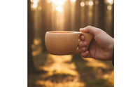 Wooden Drinking Cup with Handle Handmade Wooden Cup with Handle Non Lightweight for Campers, Camping, Outdoor
