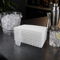 Commercial Large 126-Grid Ice Cube Tray for Milk Tea Shops and Bars, High-Capacity Ice Storage and Making Box for Home Use