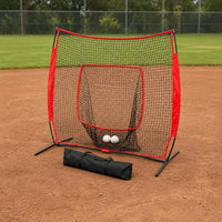 Baseball Training Net 7x7 Sturdy Baseball Hitting Net Carry Bag Included Training Gear for Coaches, Beginners, Backyard, Garage