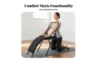 Back Support Iyengar Exercise Chair Multi-Functional Exercise Backbend Assistant Assisted Stretching Exercise Auxiliary Chair Deepens Stretches for Seniors, Home Gym