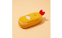 Fried Prawn Pencil Case Large Capacity Fuzzy Battered Pen Pouch Cute Design Cartoon Prawn Stationery Bag for Students, Kids, School, Office