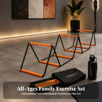 Orange Rungs Foldable Agility Ladder Storage Bag Included Sports Training Gear Coordination Practice